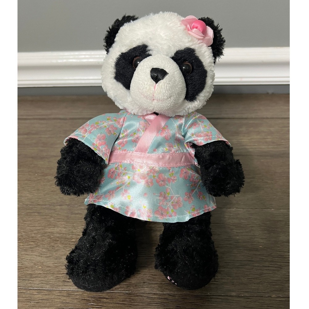 Smithsonian Panda Bear Plush Cherry Blossoms‎ Kimono Stuffed Animal Toy
